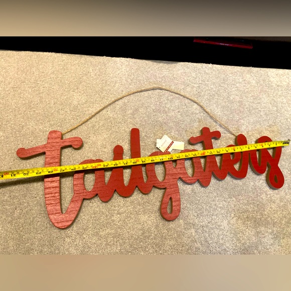 NEW TAILGATERS Wooden Sign - Wall Decor 30” wide x 10” tall - Picture 4 of 4